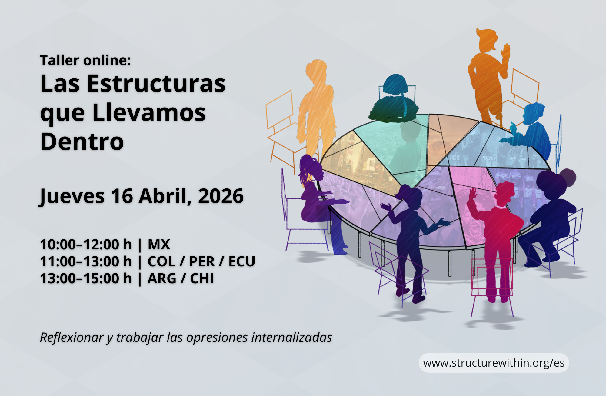 Taller online: Las Estructuras que Llevamos Dentro – reflexionar y trabajar las opresiones internalizadas